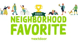 Nextdoor 2021 Neighborhood Favorite badge for Guy Painting.