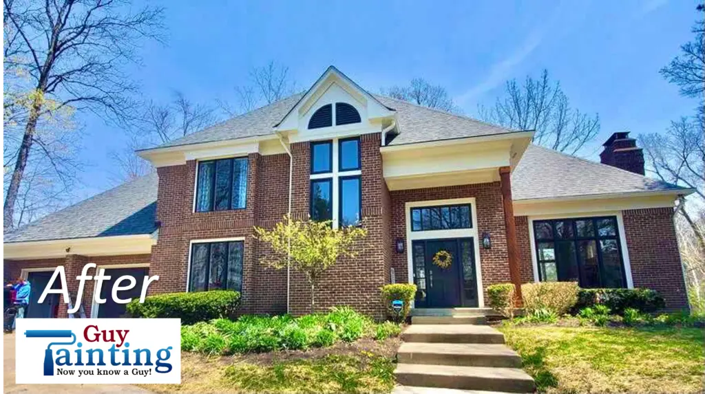 Geist home modern exterior update after photo.
