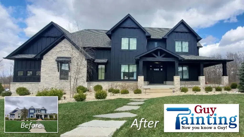 Project photo — Home Exterior Painting in Dark Colors