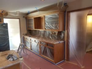 Kitchen cabinet painting in Fishers