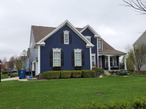 Exterior painting after