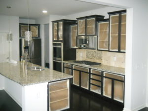 Dark cabinet painting Before