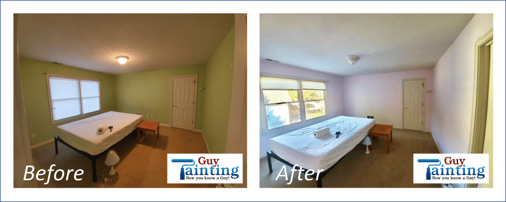 Repainting an Indianapolis Carmel home in PPG Porter Pink Booties