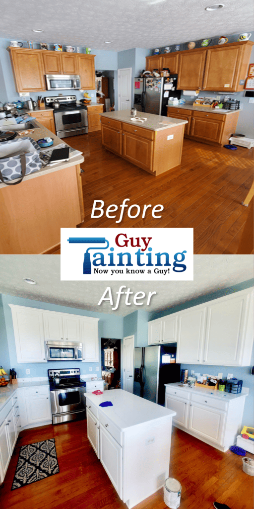 before and after of a kitchen