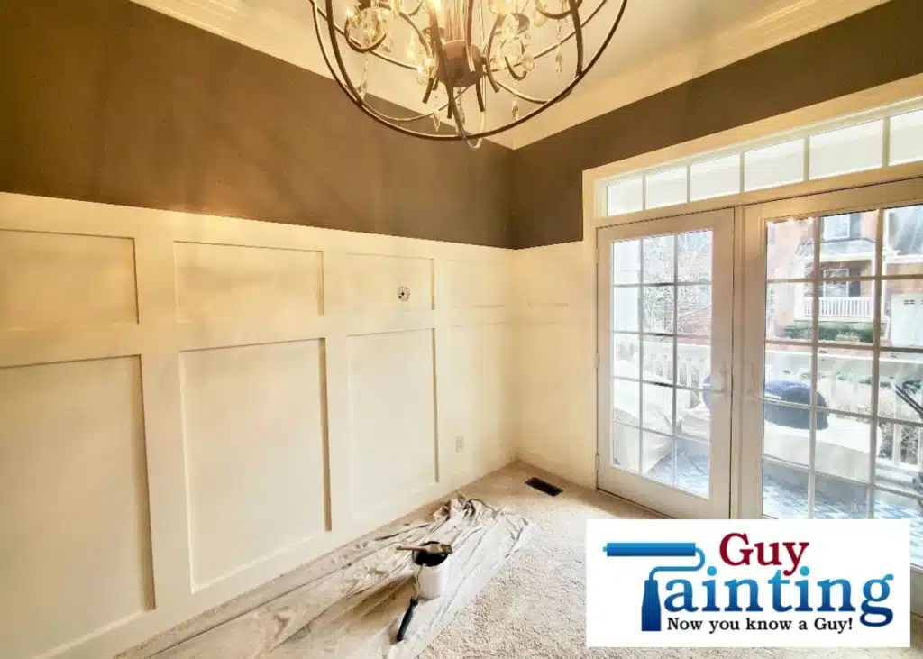 Judge’s Paneling After with brown walls