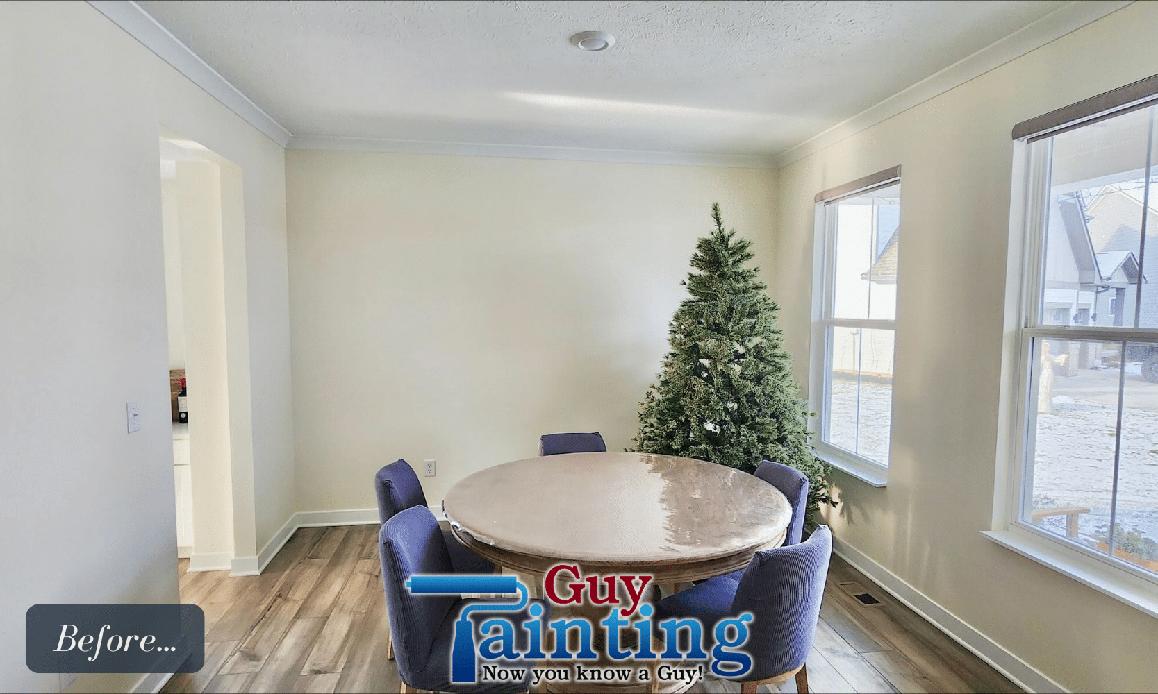 Interior Painting Fishers Wainscoting Trim Installation Before GP